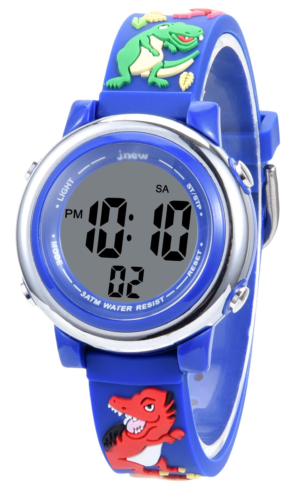 

Часы для мальчиков Panegy, часы для мальчиков с динозавром, милый подарок на день рождения, спортивные часы с цифровым светодиодом, водонепроницаемые, подарок на день рождения для поступления в школу, будильник, дата