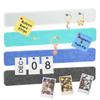 8Pcs/Set Rectangle Felt Cork Board Bar Strips Self-Adhesive Bulletin Board Strip Memo Schedule Photo Display for Wall Decoration