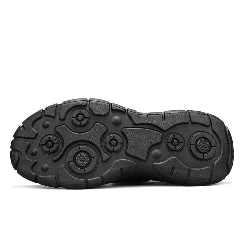 Fashion 2025 New Men's Summer Breathable Hollow-Out Sandals Covered-Toe Lightweight Outdoor Hiking Beach Casual Trendy Non-Slip Footwear