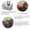 Enkrio Folding Bicycle Detachable Front Basket with Large Easy for Mountain Folding Commuter and More Basket, Capacity, Installation, Bikes, Bikes,