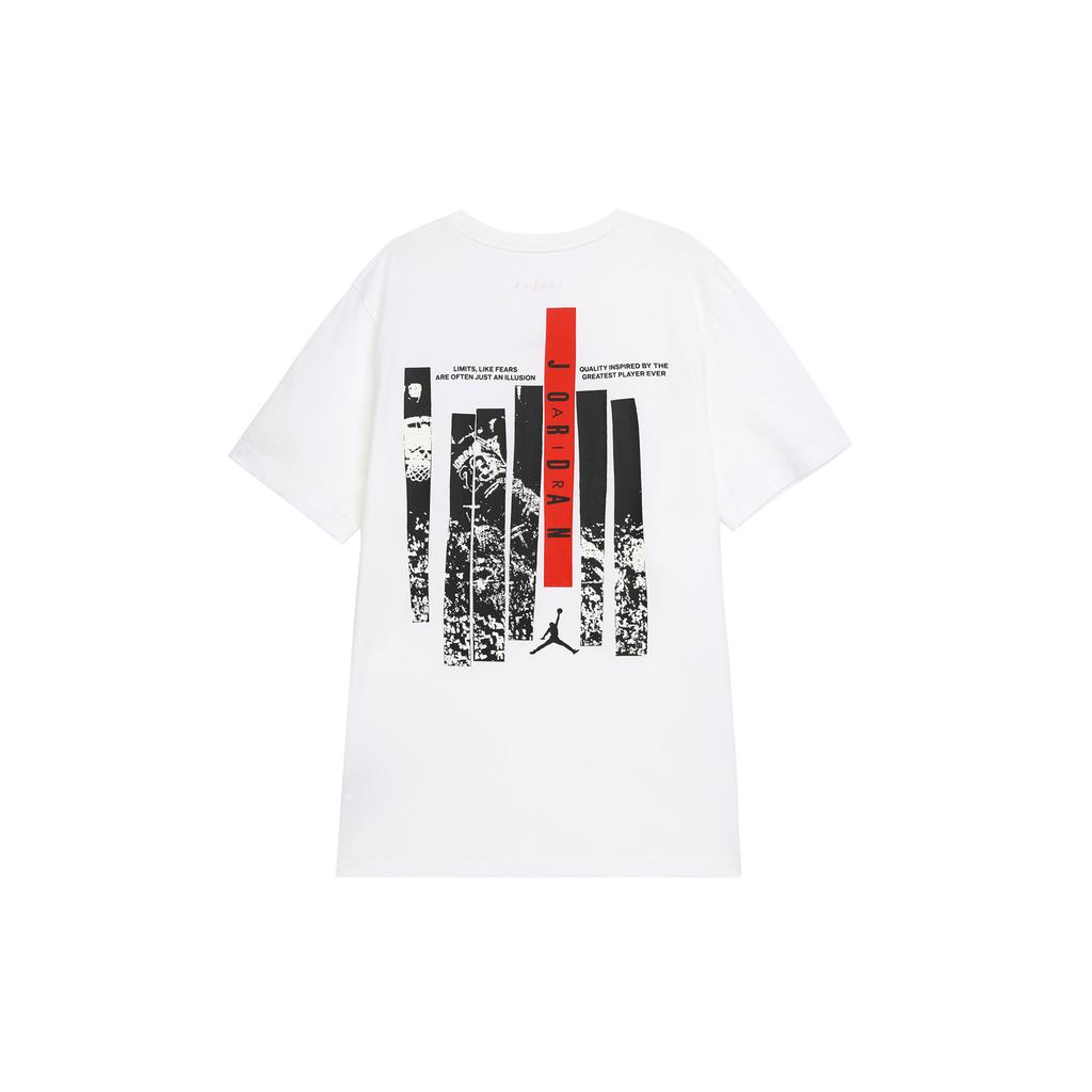 Jordan T Shirt Men's White/Gym Red FD7026-100