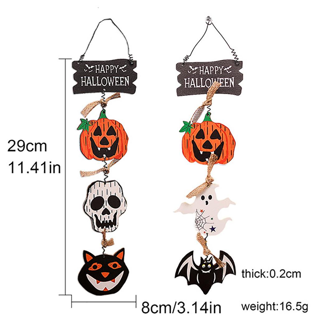 Halloween Front Door Hanging Pumpkin Witch Ghost Flags Sign For Halloween Home Haunted House Door Decorations,Halloween home decoration