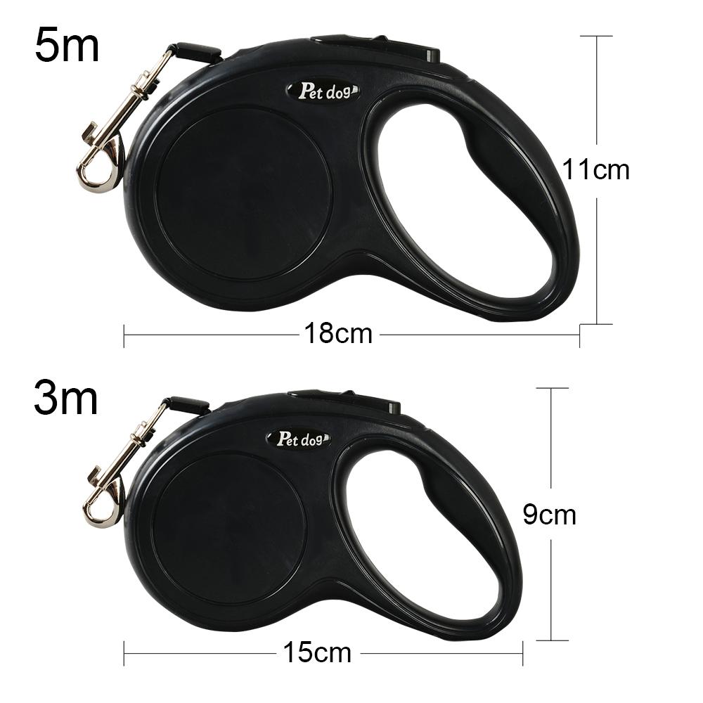 3M/5M Retractable Dog Leash Outside Traveling Puppy Collar Automatic Walk a Dog Harness Strong Nylon Small Dog Rope For Pets