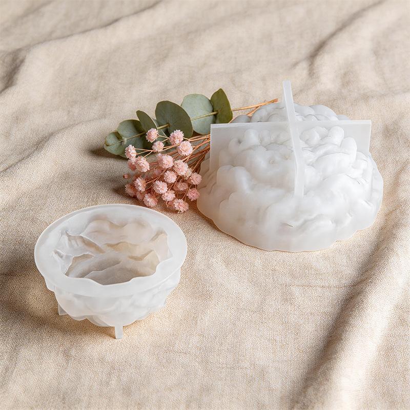 3d Soap Mold High-Temperature Peony Flower Candle Mold Aromatherapy Silicone Mold Reusable Cake Chocolate Mould For Candle Soap