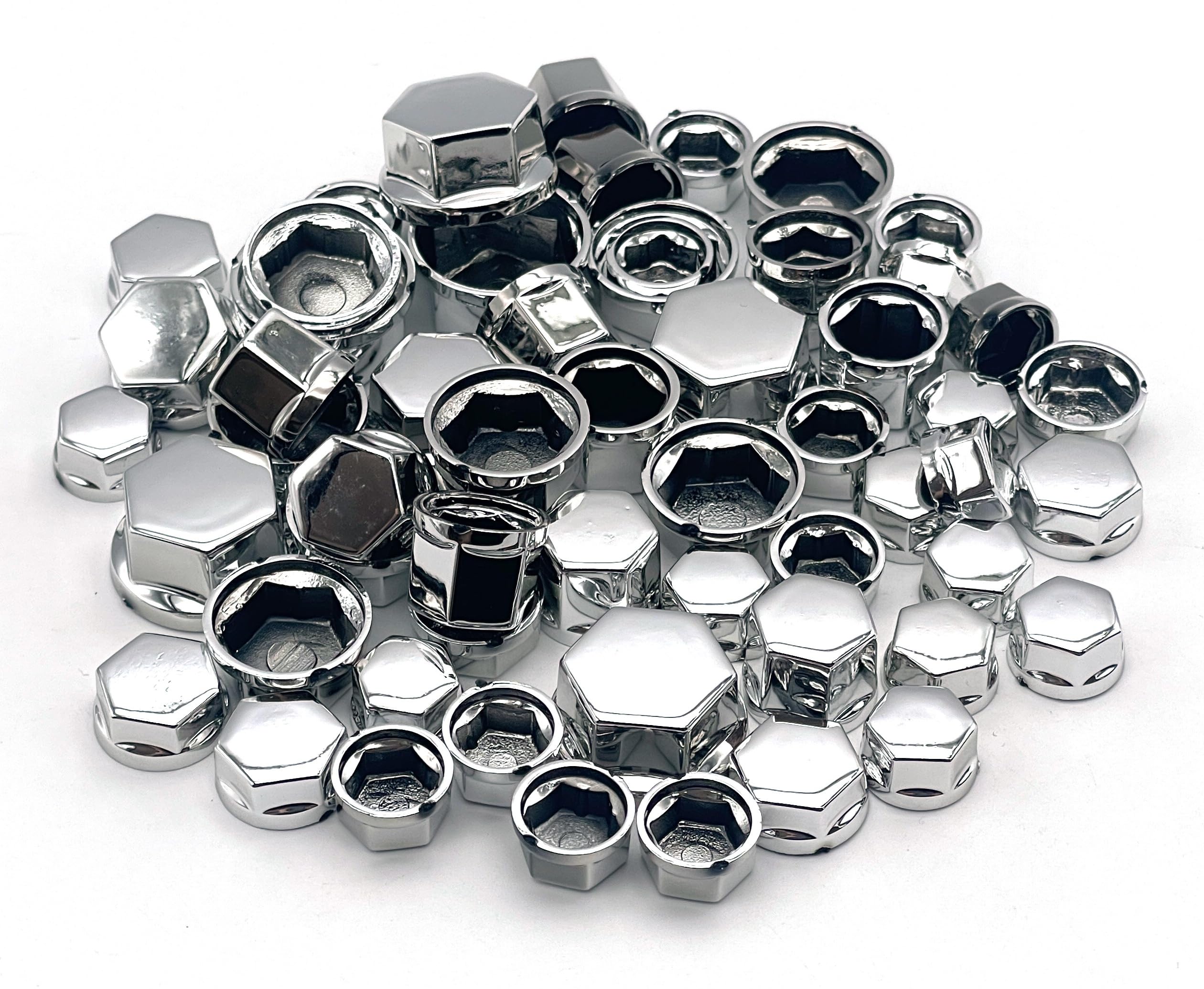 

S-NET Универсальная крышка для гаек и болтов Мотоцикл Мотоцикл Скутер Колпачок Украшение Пластик Автомобиль 0,8 см ~ 1,4 см 60 шт. Серебристый Серебристый серебряный