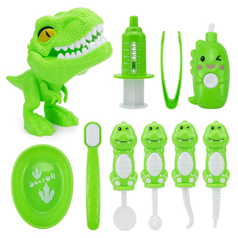 Cartoon Simulation Dinosaur Set, Children'S Role-Playing Toy Play Doctor Toy Set