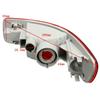 Left Rear Tail Fog Light Bumper Side Marker Reflector Fit For Mitsubish Outlander
