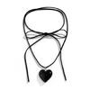 Goth Love Heart Clavicle Chain Women Girls Wedding Jewelry Party Birthday Gift