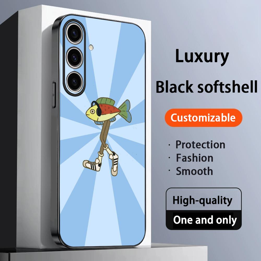 

Ins Glacier marine animals cute pattern Phone Case For Samsung Galaxy S25 S24 S23 S22 S21 S20 Plus Ultra Note20 Soft Black Galaxy Note20 Ultra