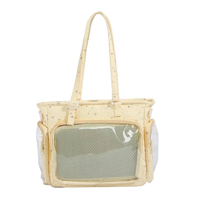 New Y2K Cute Star Bling Ita Bag Women's Fashion Shoulder Bag Lolita Girl Transparent Tote Bag DIY Display Crossbody Bag Handbags