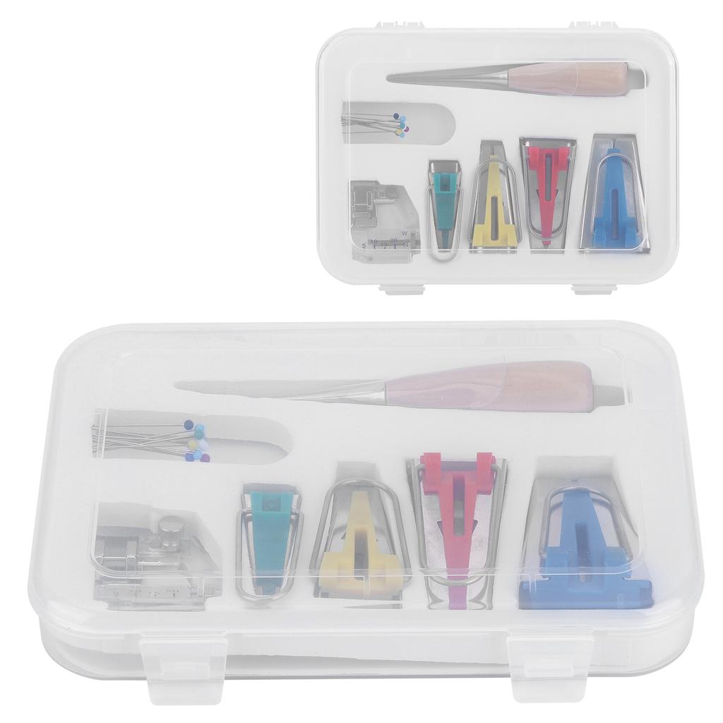 Multifunction Fabric Bias Tape Maker Set DIY Splicing Sewing Quilting Binding Tool Set
