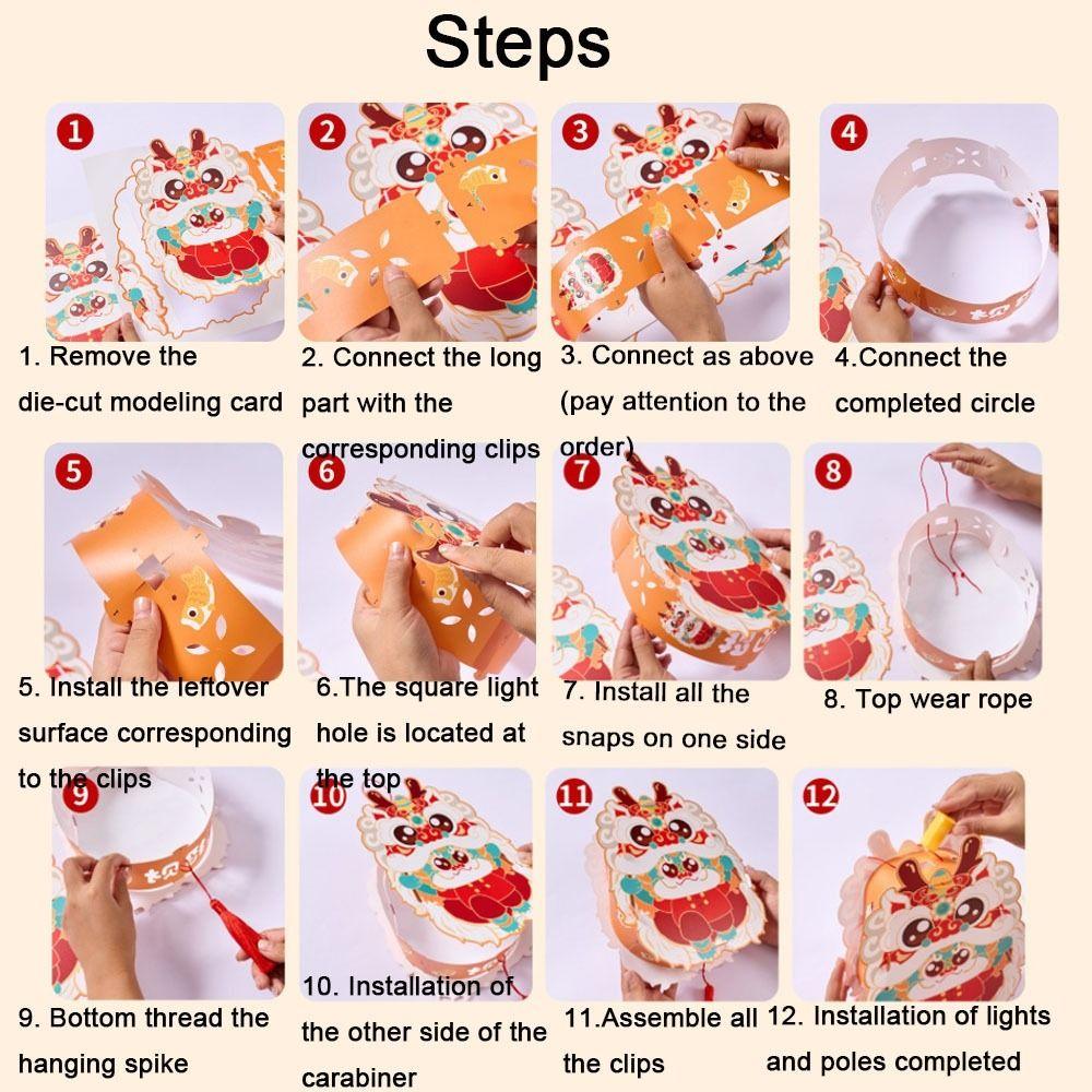 Chinese Style Mid-Autumn Festival Lantern Handmade DIY Material Package Kindergarten