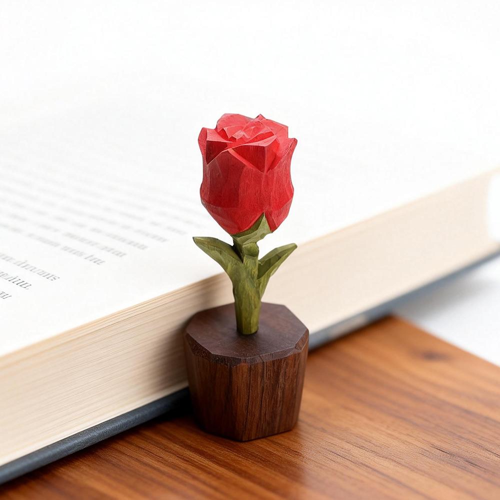 Vintage Handmade Solid Wood Fox Sculpture Statue Miniature Animal Figurines Desktop Ornament for Home Office Decoration Gift