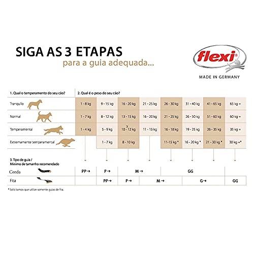 Flexi Black Design Tape Small 5m Black Dog Leash