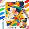 Mickey Mouse Abstract Colorful Digital Oil Painting Art Handmade Diy Gift Home Decoration
