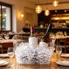 Iskorg med handtag, 12/18L Ölvin-kylare för fest, Genomskinlig dryckesbalja för Mimosa & Cocktailbar, Bärbar Champagnekylare för utomhusfrukt