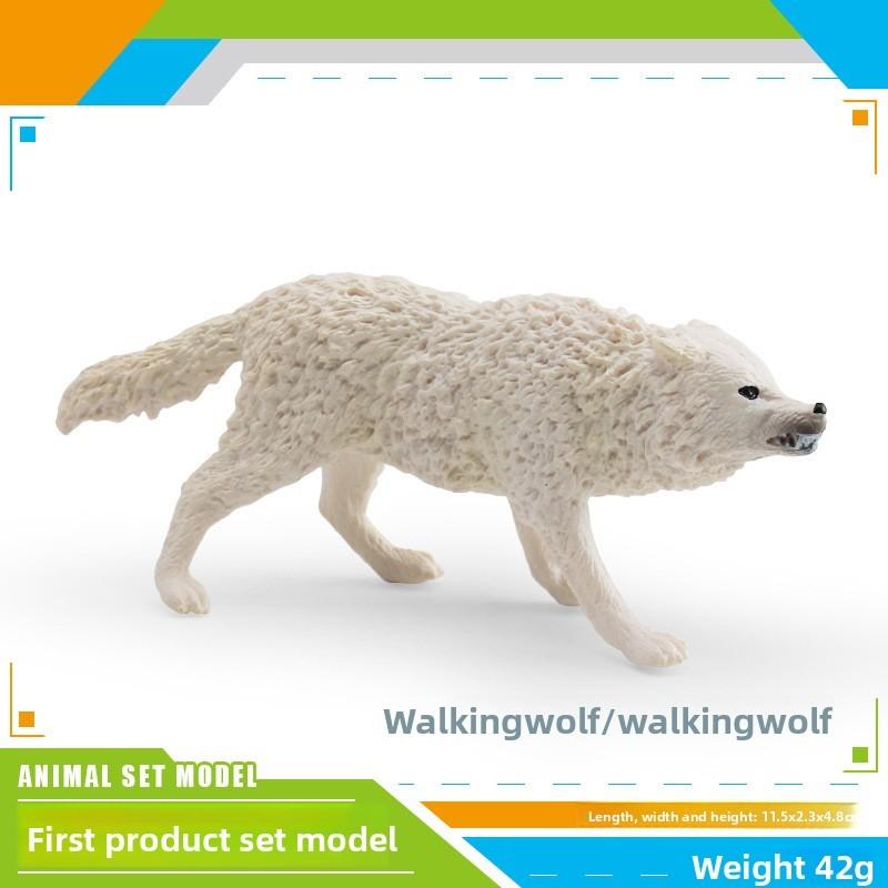 Wild Animal Model Pvc Pack With Motion Wolf Figures For Kids Learning And Decor