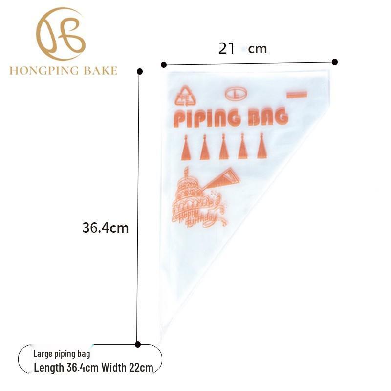 Thickened Disposable Piping & Icing Bags for Cream, Clay, Grout | Small, Medium, Large Sizes