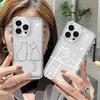 Cartoon Matchman Soft Clear Phone Case For iPhone 16 15 14 Pro Max Case iPhone 11 13 12 Pro Max XS XR X 7 8 16 Plus SE 2020 Case