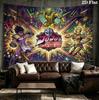 Jojos Bizarre Adventure Wall Tapestry Aesthetic Wall Hanging Printed Fabric Blanket Decorative Tapestries For Bedroom Living Room Home Decor