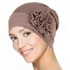 Nové dámské zlaté stříbrné turbanové čepice chemo bandana hidžáb plisovaná indická čepice turbante klobouk dámský šátek na vlasy muslimská pokrývka hlavy