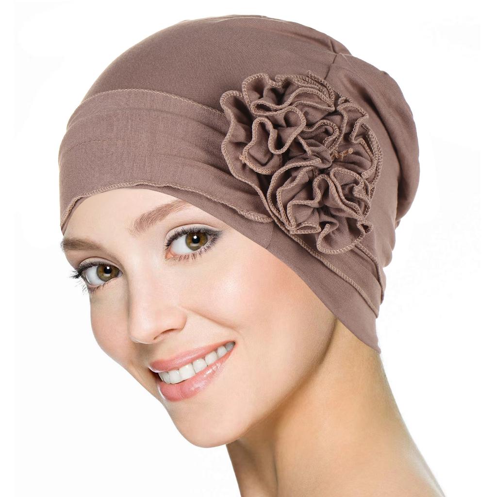 Nové dámské zlaté stříbrné turbanové čepice chemo bandana hidžáb plisovaná indická čepice turbante klobouk dámský šátek na vlasy muslimská pokrývka hlavy