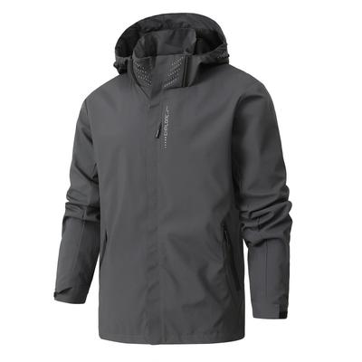 Mens Ultra-Lightweight Waterproof Rain Jacket Sealed Hooded Shell for Outdoor Adventures Durable