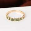 Luxury Palace Minimalist Ring With Colorful Zircon Inlay Elegant And Atmospheric Fashion Band For Women