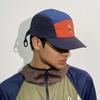 Splicing Curved Brim Golf Hat Breathable Flat-brimmed Cap Casual 5-panel Baseball Cap  Fishing