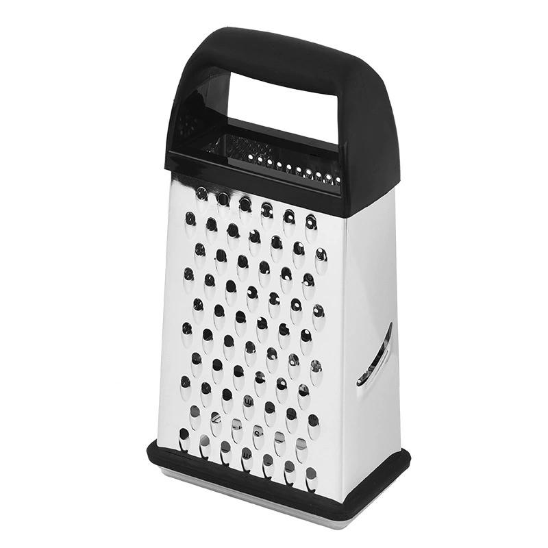 Терка для сыра с контейнером Многогранная терка Нержавеющая сталь Терки для кухни Измельчитель сыра Терка для пармезана Кухонные гаджеты