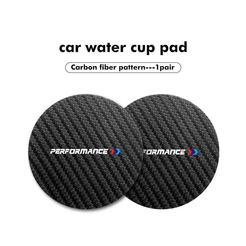 2pcs Car Coaster Water Cup Holder Anti-Slip Pads Accessories For BMW Performance M Alpina iX iX1 iX2 iX3 iX4 iX5 iX7 F11 E30