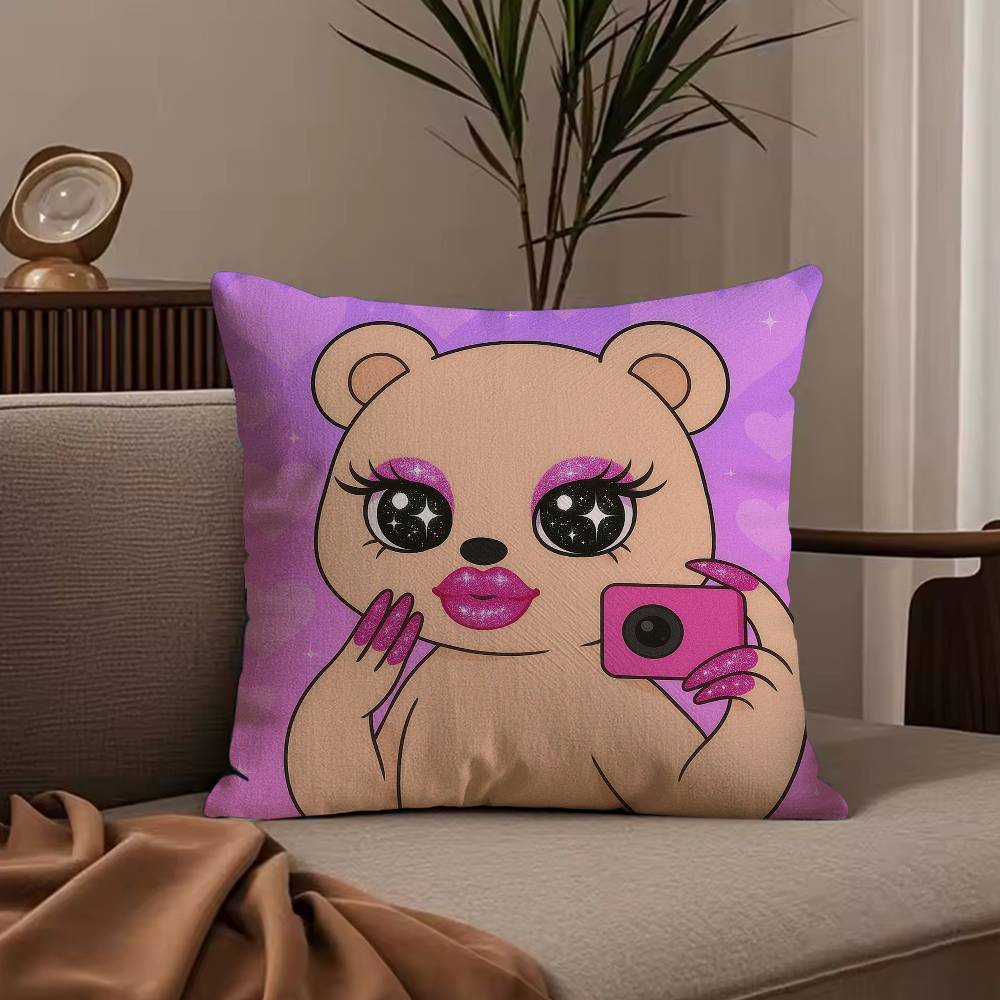 N-Nail Art Animals Pillow Case null 30X30cm