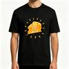 Unisexs Fold In The Cheese T-Shirt Lustiges Grafik-Top in Schwarz und Weiß