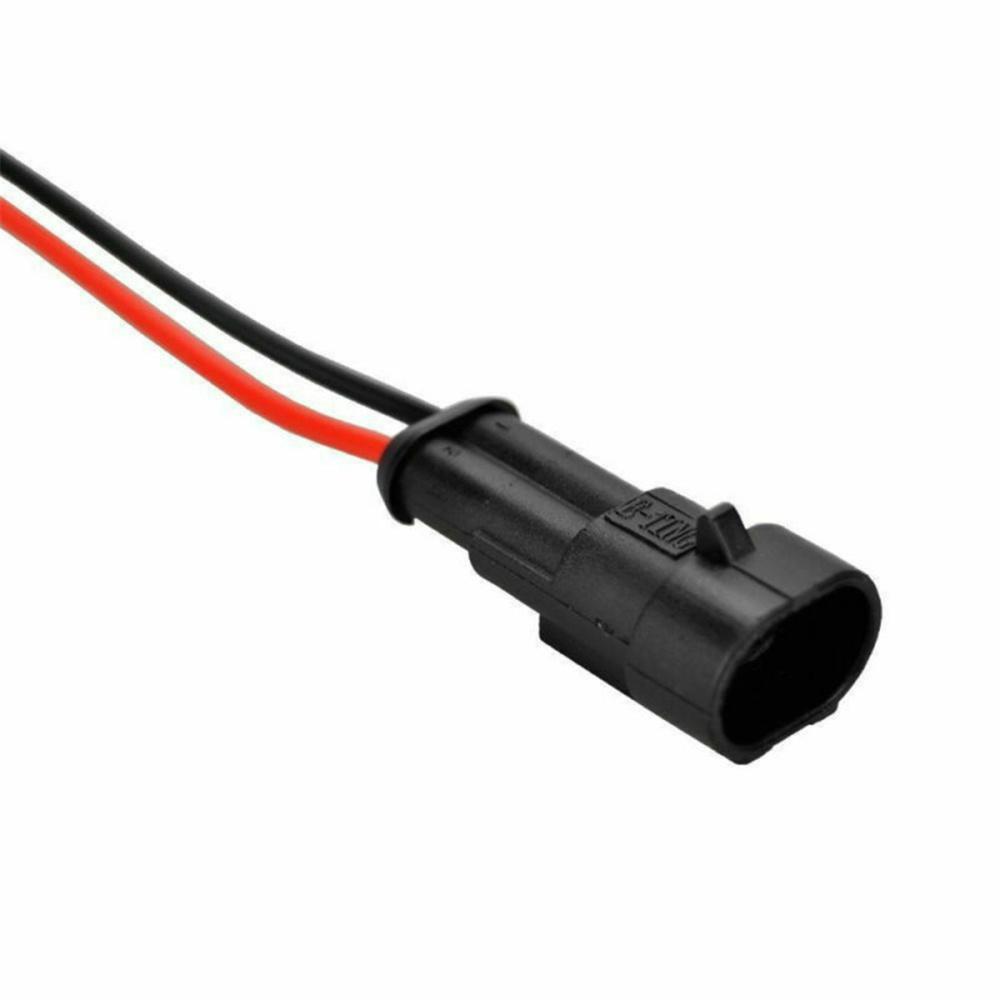 10kit 2Pin Way Car Waterproof Seal Electrical Cable Connector Plug with Wire AWG