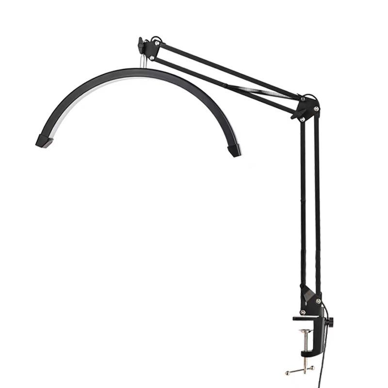 16-Inch U-Shaped Desktop Beauty Light Cantilever Lamp for Nail Art, Microblading, and Eyelash Extensions