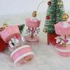 Pack of 6 Rotating Decorations Wood Christmas Ornament Suitable for Holiday Homes Party Decoration User Friendly Design