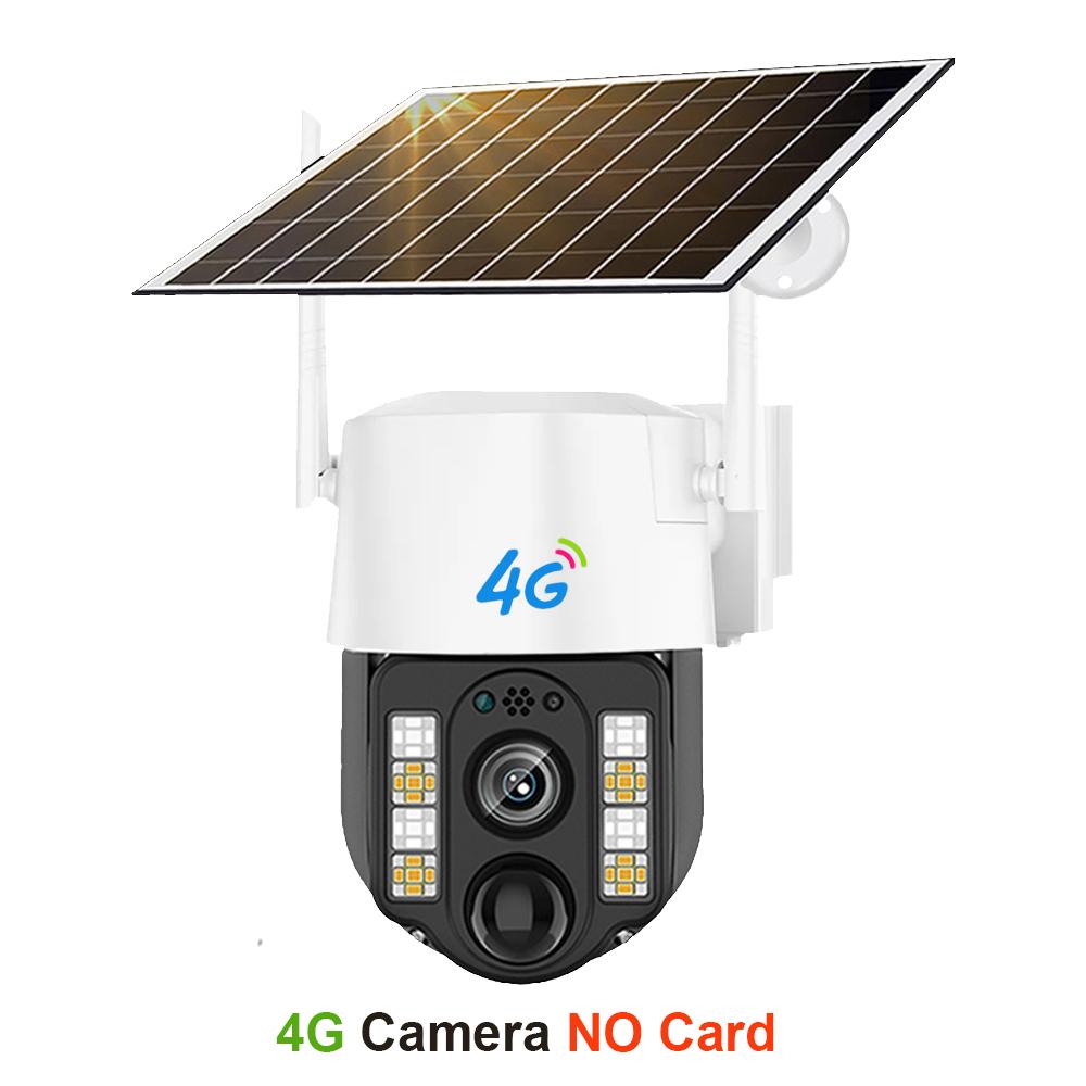 Solar-powered Surveillance Camera, Outdoor Waterproof, Wide-angle 10x Zoom, WIFI/4G Automatic Tracking Security Camera