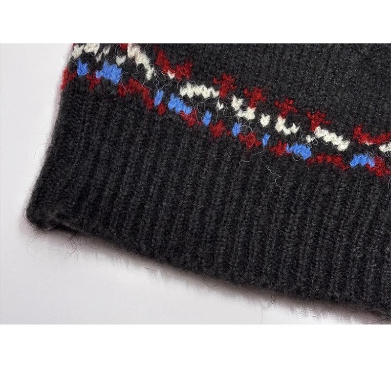 DIMANAF 2025 Sweaters Cardigan Flowers Autumn Pockets Women Print V-Neck Sweaters Knitting Loose Sweater