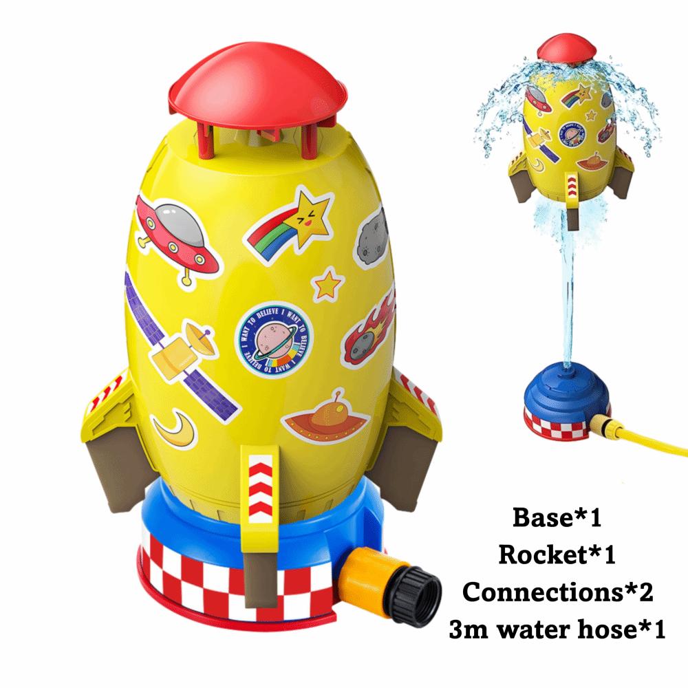 

с Базой и Подъемными Разбрызгивателями Игрушки для Детей Водная Игра Игрушка-Распылитель Летний Сад Газоны Игрушки жёлтый