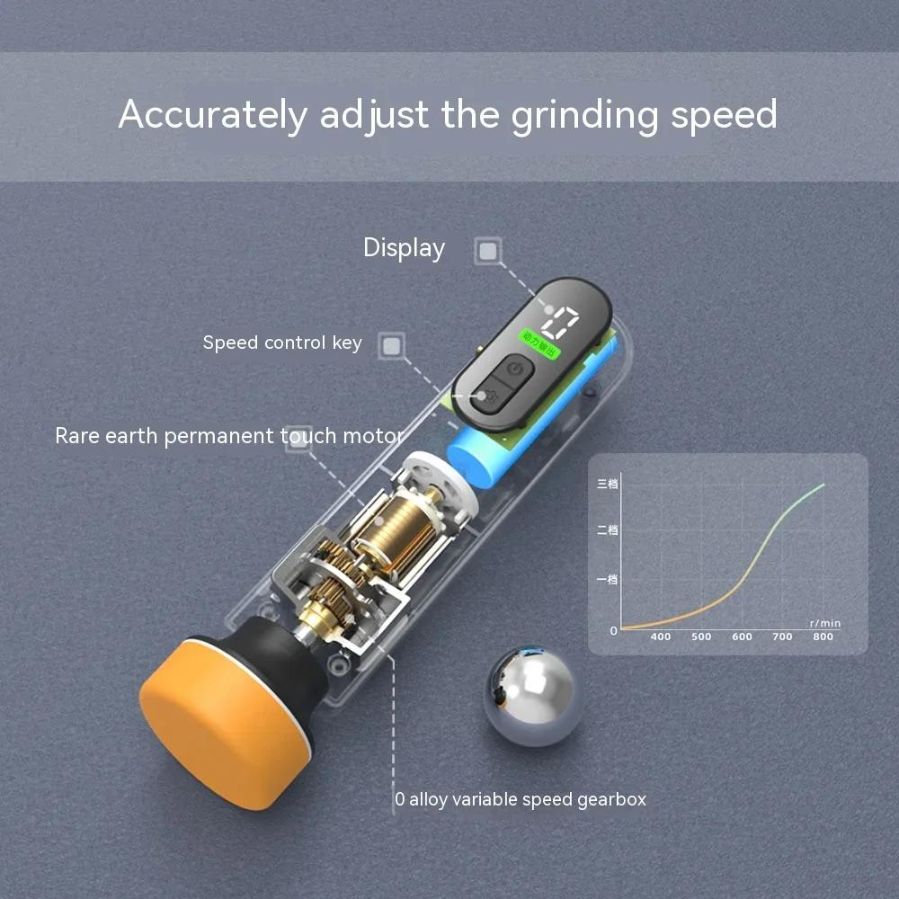 40W Mini Waxing Polishing Machine 12000RPM Cordless Car Paint Scratch Repairing Polisher Windscreen Glass Oil Film Remove Tool