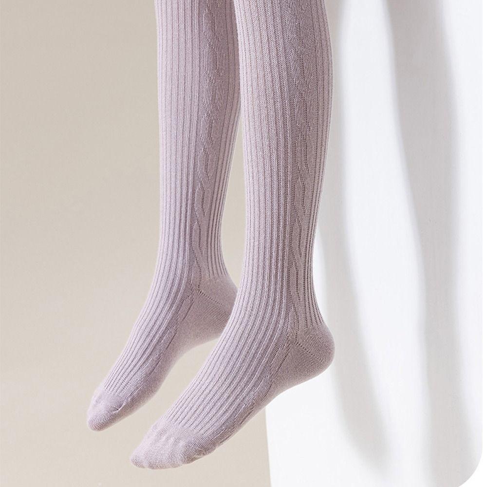 Princess Stockings Girls Pantyhose Solid Color Knitted Leggings Comfortable Children Tights  Kid