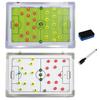 1 Set Fußball trocken abwischbare Coaching-Anzeigetafel mit löschbarem Stift, professionelles Trainer-Marker-Trainings-Schreibtablett für Fußball-Schiedsrichter-Taktik