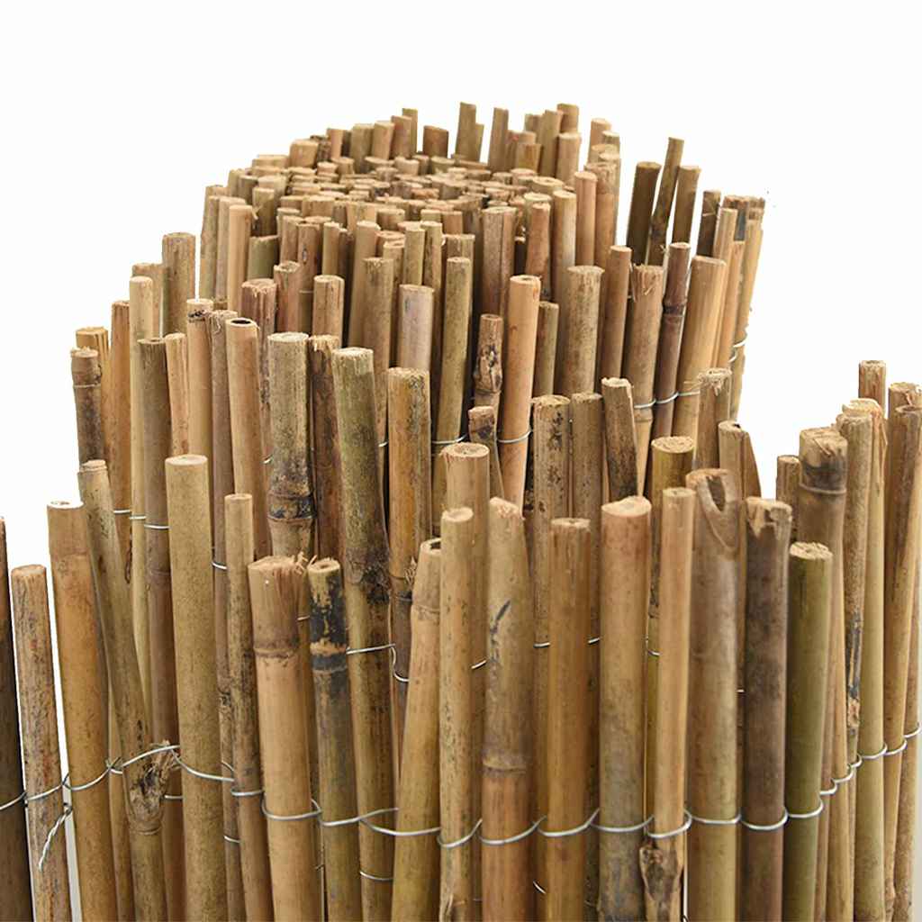 Natural Bamboo Fence 400 X 125 Cm Bamboo