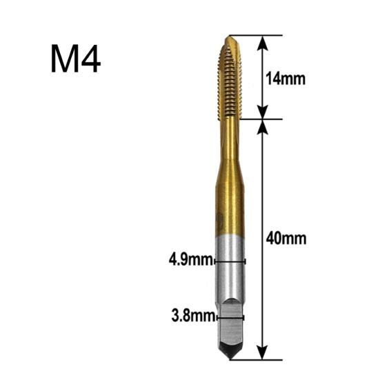 M3 M4 M5 M6 M8 Metric Screw Thread HSS Machine Plug Tap Drill Bit Hardware Tool