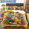 Lion king 3pcs K-pop music group Bedding set,Ideal for Bedroom, Dormitory,Including Duvet Cover And 2pcs Pillowcases,Fan gifts