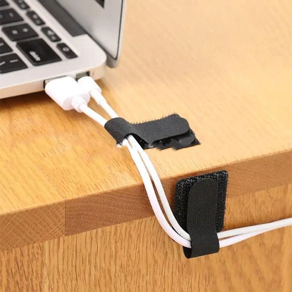 Self Adhesive Cable Ties Adjustable Straps Manager Durable Cord Protection Straps