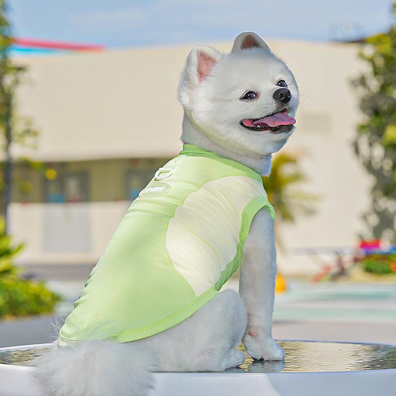 Golden Retriever Big Dog Anti-hair Loss Ice Silk Quick Drying Clothes Spring Summer Dog Cat Pet Cat Clothes Dog Supplies Sports