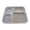 Disposable Rectangular 4-Compartment Food Containers