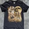 Prairie Dog Howling Moon Graphic Tee, Vintage Animal Retro Shirt