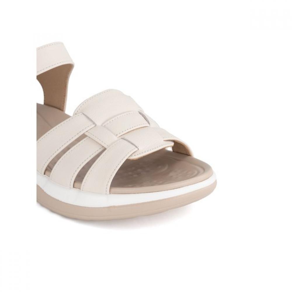VAINER Women S Lightweight Comfort  Velcro  SandalS Ivory 350f0v1iv